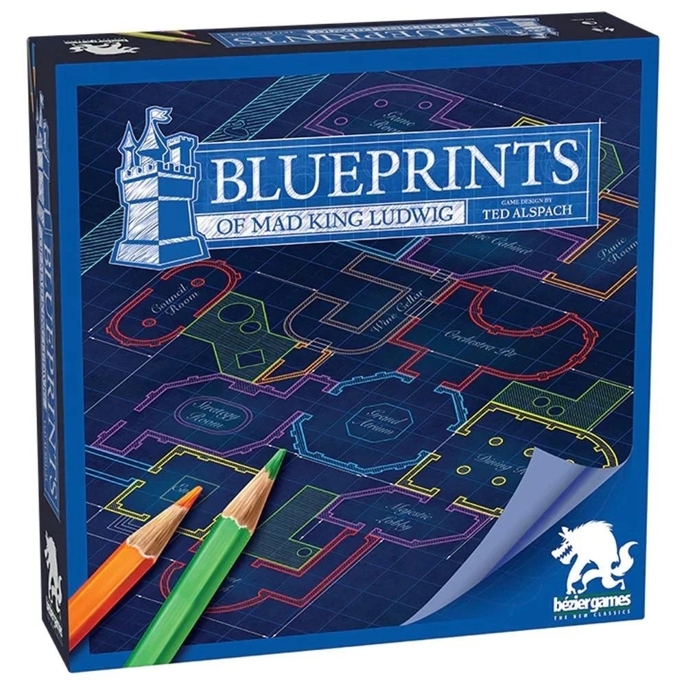 NEW Blueprints of Mad King Ludwig Board Game Bézier Games Factory Sealed